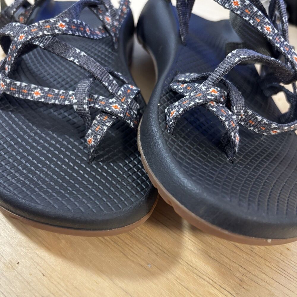 Chaco Z Cloud X2 Creed Golden Womens Sandals Gray Orange Hiking Sport Size 9